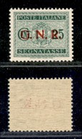 21507 REPUBBLICA SOCIALE - GNR VERONA - 1944 – 25 Cent (50 – Segnatasse) – Gomma Integra – Ottimamente Centrato - Sonstige & Ohne Zuordnung