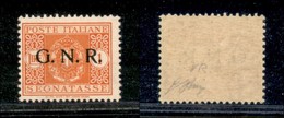 21512 REPUBBLICA SOCIALE - GNR VERONA - 1944 – 1 Lira (55 – Segnatasse) – Gomma Integra – Oliva (100) - Autres & Non Classés