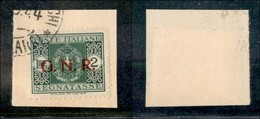 21515 REPUBBLICA SOCIALE - GNR VERONA - 1944 – 2 Lire (56 – Segnatasse) Su Frammento – Verona (Titolare) - Sonstige & Ohne Zuordnung