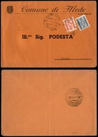 21570 REPUBBLICA SOCIALE - RSI - Busta Da Mede A Novara Del 28.4.44 Con Affrancatura Di Segnatasse (36+36 – Regno) - Other & Unclassified