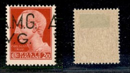 21583 TRIESTE - AMGVG - 1945/1947 – 20 Cent (4hi) Con Soprastampa Spostata Con A A Cavallo – Nuovo Con Gomma (45) - Sonstige & Ohne Zuordnung