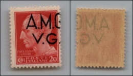 21586 TRIESTE - AMGVG - 1945 – 20 Cent (5ho) Con G A Cavallo (parziale – Primo Della Fila – Gomma Integra - Sonstige & Ohne Zuordnung