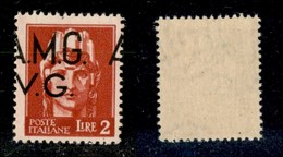 21593 TRIESTE - AMGVG - 1945/1946 – 2 Lire (9hi) Con Soprastampa Spostata A Sinistra Con A A Cavallo – Nuovo Con Gomma - Andere & Zonder Classificatie