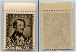 21633 TRIESTE - AMGFTT - 1948 – 15 Lire Donizetti (34) – Gomma Integra (25) - Autres & Non Classés