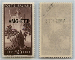 21646 TRIESTE - AMGFTT - 1950 – 50 Lire Democratica (66) – Gomma Integra (75) - Autres & Non Classés