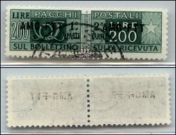 21688 TRIESTE - AMGFTT - 1949 - Pacchi Postali - 200 Lire (23/I) Usato (90) - Andere & Zonder Classificatie