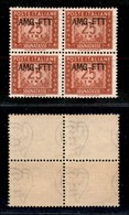 21697 TRIESTE - AMGFTT - 1954 - Segnatasse - 25 Lire (25) In Quartina - Gomma Integra (30) - Autres & Non Classés