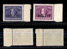 21701 TRIESTE - AMGFTT - 1949/1952 - Recapito (4/5) - Serie Completa - Gomma Integra (18) - Autres & Non Classés