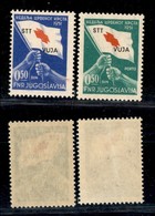 21724 TRIESTE - ZONA B - 1951 - Croce Rossa (39/40) - Serie Completa - Gomma Originale E Leggerissima Traccia Di Linguel - Andere & Zonder Classificatie