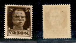 21759 ENISSIONI LOCALI - BASE ATLANTICA - 1943 – 30 Cent (10) – Gomma Integra (50) - Autres & Non Classés