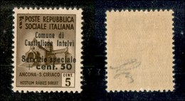21773 ENISSIONI LOCALI - CASTIGLION D'INTELVI - 1945 – 5 Cent + 50 (1) – Gomma Integra (125) - Autres & Non Classés