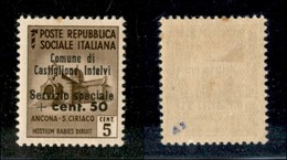 21774 ENISSIONI LOCALI - CASTIGLION D'INTELVI - 1945 – 5 Cent + 50 (1) Nuovo Con Gomma (50) - Sonstige & Ohne Zuordnung