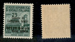 21785 ENISSIONI LOCALI - CASTIGLION D'INTELVI - 1945 – 25 Cent + 1 Lira (7) Nuovo Con Gomma (50) - Autres & Non Classés