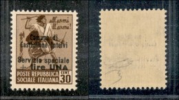 21786 ENISSIONI LOCALI - CASTIGLION D'INTELVI - 1945 – 30 Cent + 1 Lira (8) – Gomma Integra (375) - Andere & Zonder Classificatie