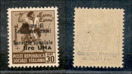 21787 ENISSIONI LOCALI - CASTIGLION D'INTELVI - 1945 – 30 Cent + 1 Lira (8) – Gomma Originale Con Impercettibile Traccia - Autres & Non Classés