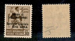 21788 ENISSIONI LOCALI - CASTIGLION D'INTELVI - 1945 – 30 Cent + 1 Lira (9) – Gomma Integra (125) - Andere & Zonder Classificatie