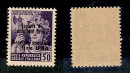 21790 ENISSIONI LOCALI - CASTIGLION D'INTELVI - 1945 – 50 Cent + 1 Lira (10) – Gomma Integra (125) - Andere & Zonder Classificatie