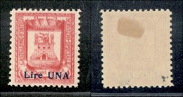 21800 ENISSIONI LOCALI - CASTIGLION D'INTELVI - 1945 – 1 Lira Su 50 Cent (19) Con Stampa Evanescente (da 15f) Mossa – Go - Altri & Non Classificati