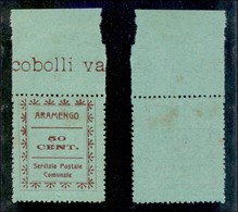 21815 ENISSIONI LOCALI - ARAMENGO - 1945 – 50 Cent (1) Bordo Foglio – Sempre Senza Gomma - Andere & Zonder Classificatie