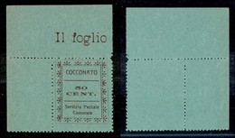 21819 ENISSIONI LOCALI - COCCONATO - 1945 – 50 Cent (2) Angolo Di Foglio – Sempre Senza Gomma - Andere & Zonder Classificatie