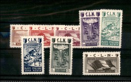 21833 EMISSIONI CLN - AOSTA - 1944 – Soggetti Veri (9/16) – Serie Completa – Gomma Originale Con Prima Linguella (30) - Other & Unclassified