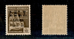 21836 EMISSIONI CLN - ARONA - 1945 – 10 Cent (2) – Gomma Integra (30) - Altri & Non Classificati