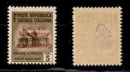 21864 EMISSIONI CLN - MACCAGNO - 1945 – 5 Cent (1) – Gomma Integra (325) - Andere & Zonder Classificatie