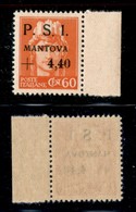 21883 EMISSIONI CLN - MANTOVA - 1945 - 60 Cent + 4,40 Lire (5yb) Con Punto Piccolo Dopo S - Gomma Integra (100) - Altri & Non Classificati