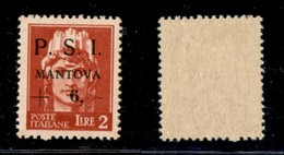 21885 EMISSIONI CLN - MANTOVA - 1945 - 2 Lire + 6 (8yb) Con Punto Piccolo Dopo S - Gomma Originale - Andere & Zonder Classificatie