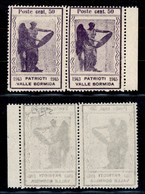 21901 EMISSIONI CLN - VALLE BORMIDA - 1945 - 50 Cent Vittoria (12m+12) - Coppia Bordo Foglio Con Virgola A Sinistra - Se - Sonstige & Ohne Zuordnung