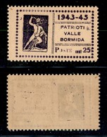 21907 EMISSIONI CLN - VALLE BORMIDA - 1945 - 25 Cent Teseo (16) - Gomma Integra (45) - Sonstige & Ohne Zuordnung