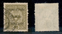 21950 OCCUPAZIONI - TRENTINO - ALTO ADIGE - 1918 - 40 Heller Soprastampato (10) - Usato (180) - Andere & Zonder Classificatie