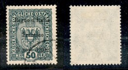 21952 OCCUPAZIONI - TRENTINO - ALTO ADIGE - 1918 – 50 Heller Soprastampato (11 – Usato - Altri & Non Classificati