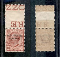 21965 OCCUPAZIONI - TRENTINO - ALTO ADIGE - 1918 - 10 Cent Leoni (22b) Doppia Soprastampa - Nuovo Con Gomma (280) - Andere & Zonder Classificatie