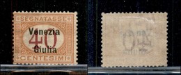 21998 OCCUPAZIONI - VENEZIA GIULIA - 1918 - 40 Cent Segnatasse (5) - Nuovo Con Gomma (180) - Andere & Zonder Classificatie