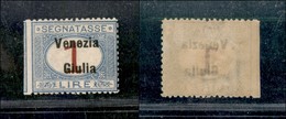 21999 OCCUPAZIONI - VENEZIA GIULIA - 1918 - 1 Lira Segnatasse Soprastampato (7) Salto Di Dentellatura A Sinistra - Non C - Autres & Non Classés