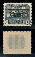 22093 OCCUPAZIONI - FIUME - 1921 - Segnatasse - 0,30 Lire Su 1 Corona (20) - Gomma Integra (50) - Sonstige & Ohne Zuordnung