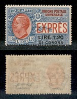 22134 OCCUPAZIONI - DALMAZIA - 1922 - 1,20 Lire Su 1,20 (2-Espressi) - Gomma Integra (900) - Andere & Zonder Classificatie