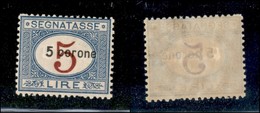 22140 OCCUPAZIONI - DALMAZIA - 1922 – 5 Corone Su 5 Lire Segnatasse (5) – Gomma Integra – Molto Bello (225+) - Andere & Zonder Classificatie