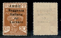 22145 OCCUPAZIONI - ARBE - 1920 – 20 Cent (7) – Gomma Integra (275) - Andere & Zonder Classificatie