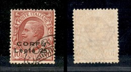 22177 OCCUPAZIONI - CORFU' - 1923 - 25 Lepta Su 10 Cent (9) Usato (65) - Andere & Zonder Classificatie