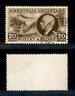 22186 OCCUPAZIONI - ALBANIA - 1939 – Posta Aerea 20 Qind VE III E Paesaggio (4) – Usato (80) - Autres & Non Classés