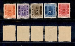 22188 OCCUPAZIONI - ALBANIA - 1940 - Segnatasse (1/5) - Serie Completa Di 5 Valori - Nuovi Con Gomma (450) - Andere & Zonder Classificatie