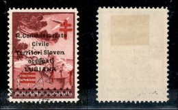 22203 OCCUPAZIONI - LUBIANA - 1941 - 1 Din + 1 (36c) Errore Sloven - Usato - Bar (90) - Andere & Zonder Classificatie