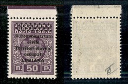 22229 OCCUPAZIONI - LUBIANA - 1941 - Segnatasse - 50 Para (6o) - C Rotta - Gomma Integra (30) - Altri & Non Classificati