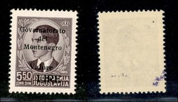 22296 OCCUPAZIONI - MONTENEGRO - 1942 – 5,50 Lire Su Din (44) – Gomma Integra (100) - Autres & Non Classés