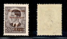 22307 OCCUPAZIONI - MONTENEGRO - 1942 – 5,50 Lire Su Din (55) – Gomma Integra (60) - Autres & Non Classés