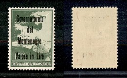 22328 OCCUPAZIONI - MONTENEGRO - 1942 - 1 Din (11 Aerea) Gomma Integra (50) - Autres & Non Classés