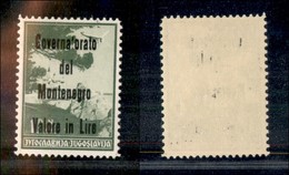 22330 OCCUPAZIONI - MONTENEGRO - 1942 - 1 Din (11e-Aerea) G E T Difettose - Gomma Integra (120) - Autres & Non Classés