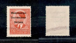 22350 OCCUPAZIONI - MONTENEGRO - 1941 - Saggio Del 1,5 Din Rosso (Montenegro In Cirillico E P Di Occupazione In Cirillic - Autres & Non Classés